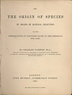 on the origin of species 1st edition book cover image
