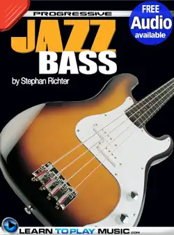 jazz bass guitar lessons for beginners book cover image