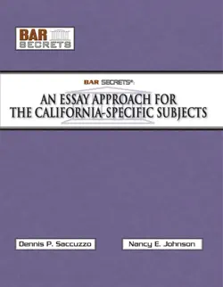 an essay approach for the california-specific subjects book cover image