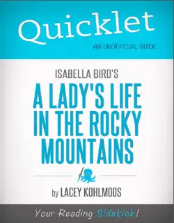quicklet on isabella bird's a lady's life in the rocky mountains (cliffnotes-like summary & analysis) book cover image