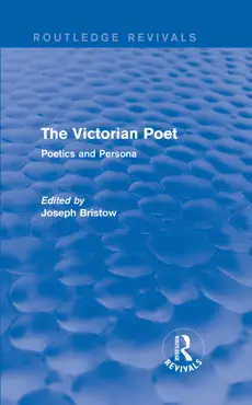 the victorian poet (routledge revivals) imagen de la portada del libro