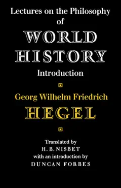 lectures on the philosophy of world history book cover image