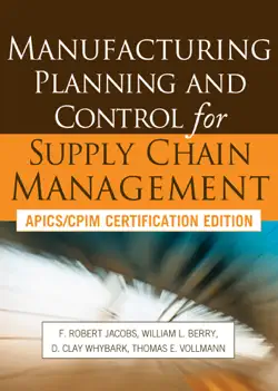 manufacturing planning and control for supply chain management book cover image