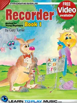 recorder lessons for kids - book 1 book cover image