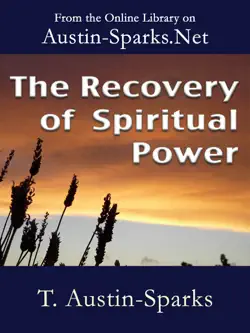 the recovery of spiritual power book cover image