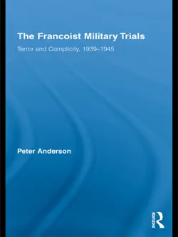the francoist military trials book cover image