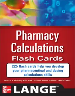 pharmacy calculations flash cards book cover image