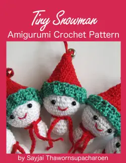 tiny snowman amigurumi crochet pattern book cover image