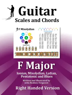guitar scales and chords - f major book cover image