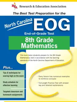 north carolina eog grade 8 math book cover image