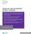 Annuities and Retirement Income Planning synopsis, comments