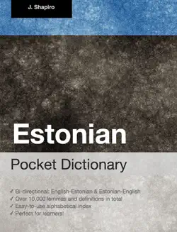 estonian pocket dictionary book cover image