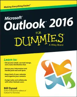 outlook 2016 for dummies book cover image