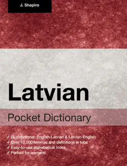 latvian pocket dictionary book cover image