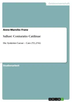 sallust: coniuratio catilinae imagen de la portada del libro
