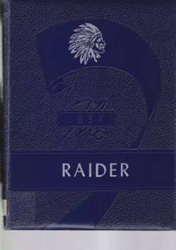 1954 yearbook book cover image