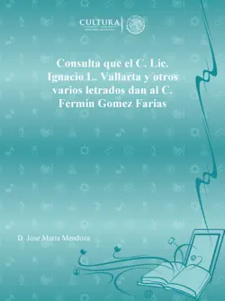consulta que el c. lic. ignacio l. vallarta y otros varios letrados dan al c. fermin gomez farias imagen de la portada del libro