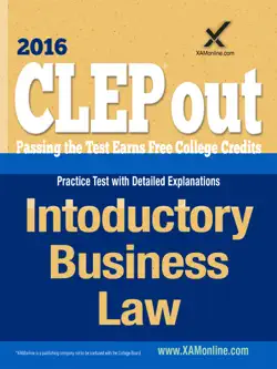 clep introductory business law book cover image