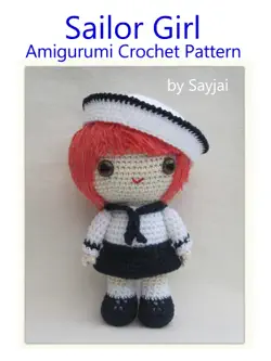 sailor girl amigurumi crochet pattern book cover image