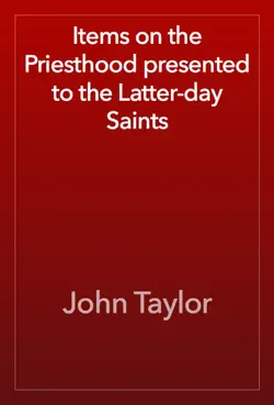 items on the priesthood presented to the latter-day saints book cover image