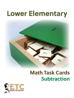 lower elementary math task cards - subtraction book cover image