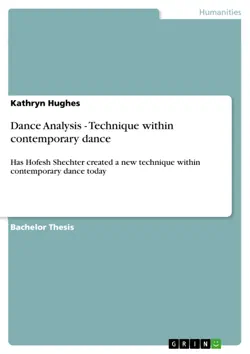 dance analysis - technique within contemporary dance book cover image