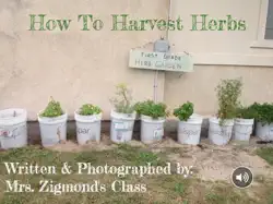 how to harvest herbs book cover image