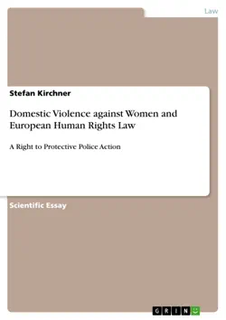 domestic violence against women and european human rights law book cover image