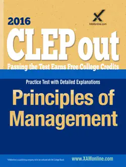 clep principles of management book cover image