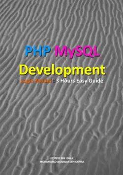 php mysql development of login modul: 3 hours easy guide book cover image