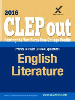 clep english literature book cover image