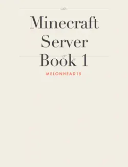 minecraft server book 1 book cover image