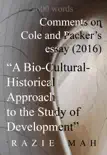 Comments on “A Bio-Cultural-Historical Approach to the Study of Development (2016)” sinopsis y comentarios