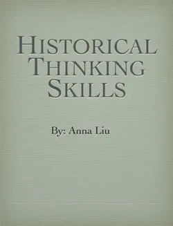historical thinking skills book cover image