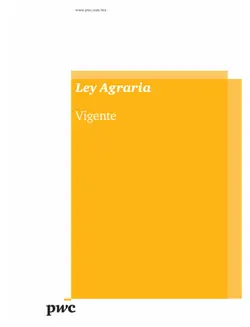 ley agraria book cover image