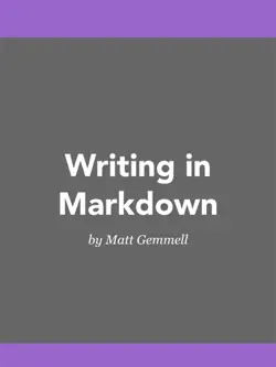 writing in markdown book cover image