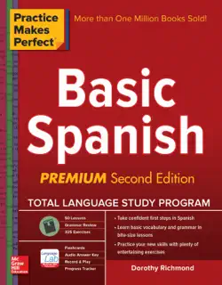 practice makes perfect basic spanish, second edition book cover image