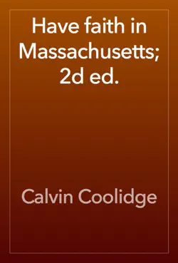 have faith in massachusetts; 2d ed. book cover image