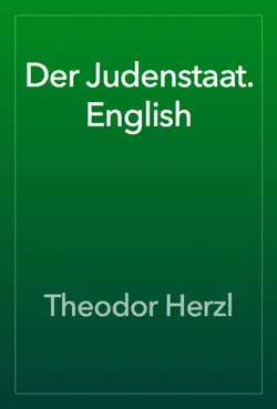 der judenstaat. english book cover image