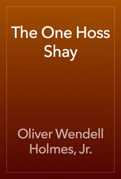 the one hoss shay imagen de la portada del libro