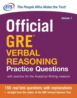 official gre verbal reasoning practice questions book cover image
