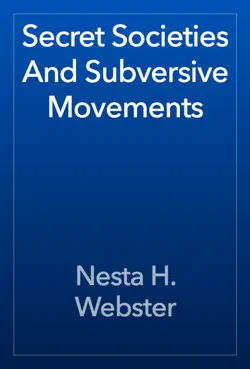 secret societies and subversive movements book cover image