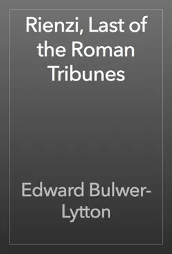 rienzi, last of the roman tribunes book cover image