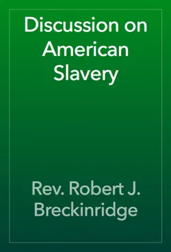discussion on american slavery book cover image