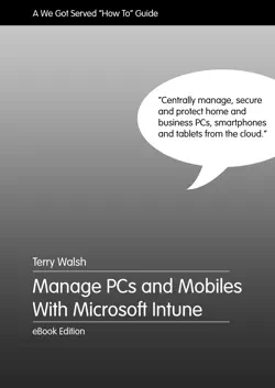 manage pcs and mobiles with microsoft intune imagen de la portada del libro