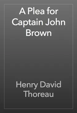 a plea for captain john brown book cover image