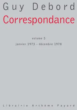 correspondance, volume 5 book cover image