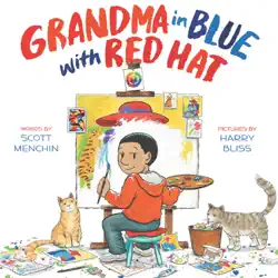 grandma in blue with red hat book cover image