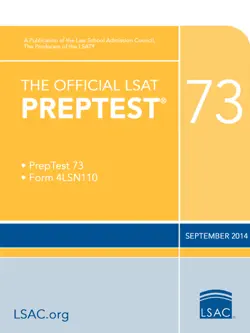 the official lsat preptest 73 book cover image