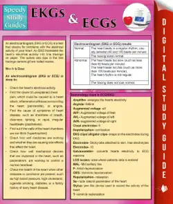 ekgs and ecgs (speedy study guides) book cover image
